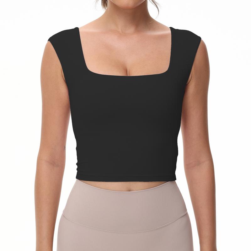 Blouses & Tops | Womens Fae Square Neck Crop Top Blouses & Tops Blouses & Tops