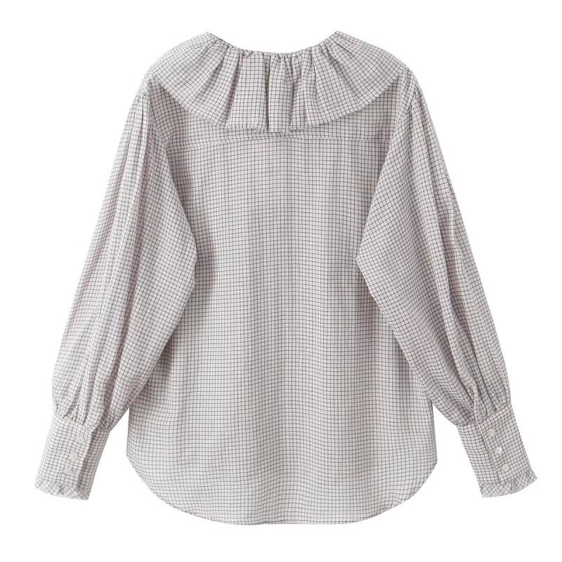 Blouses & Tops | Womens Francesca Check Blouse Blouses & Tops Blouses & Tops