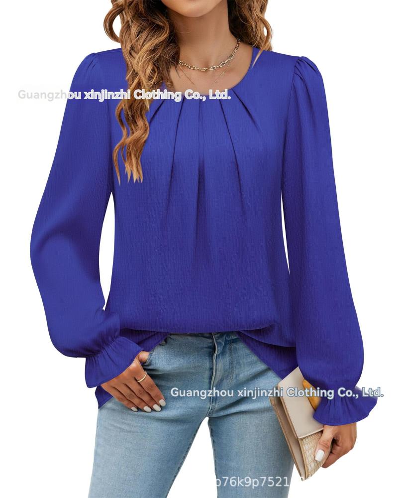 Blouses & Tops | Womens Pleat Long Sleeve Blouse Blouses & Tops Blouses & Tops