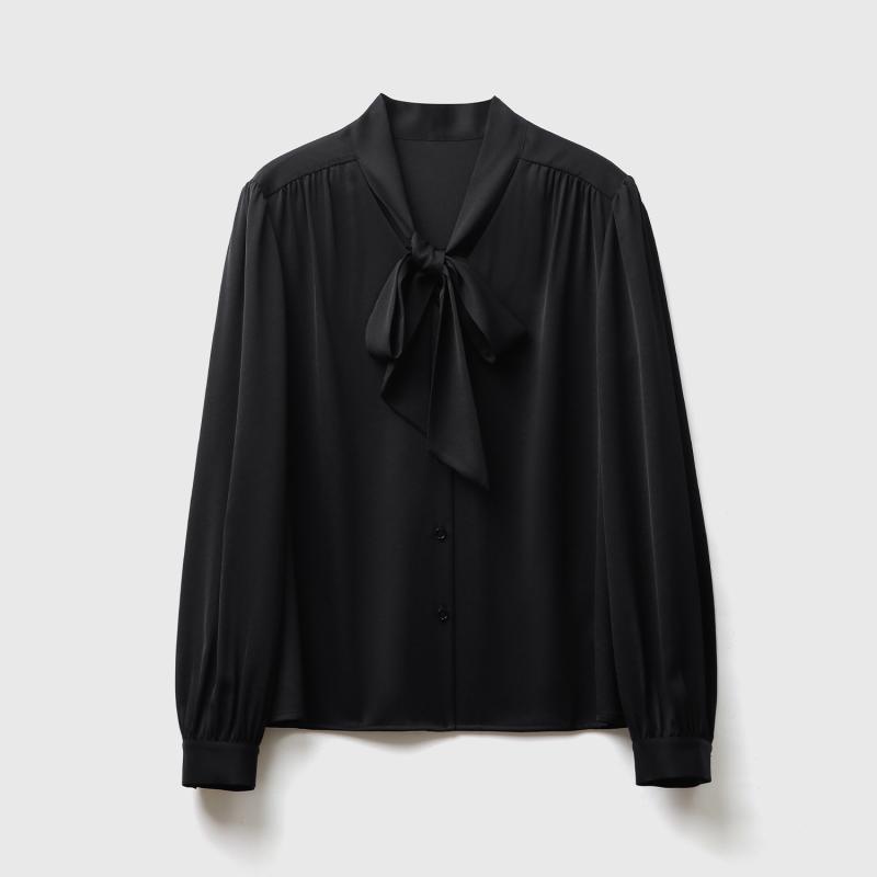 Blouses & Tops | Womens Priscilla Satin Tie Blouse Blouses & Tops Blouses & Tops