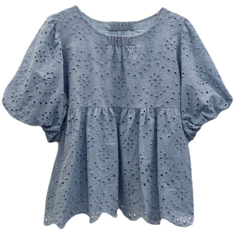 Blouses & Tops | Womens Roxanne Cotton Broderie Blouse Blouses & Tops Blouses & Tops