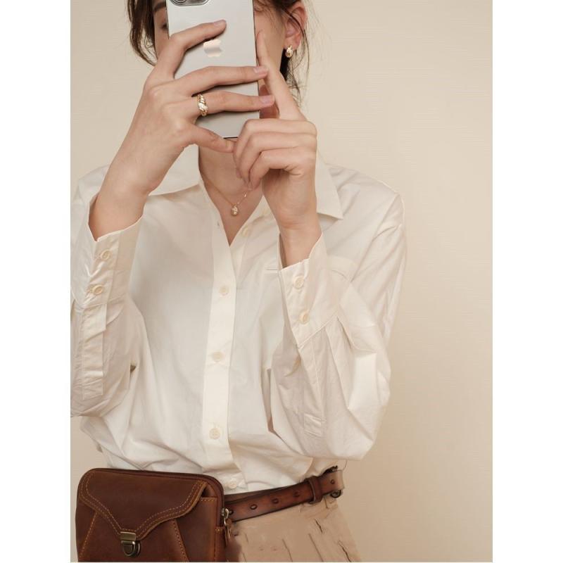 Blouses & Tops | Womens Tie Back Cotton Shirt Blouses & Tops Blouses & Tops