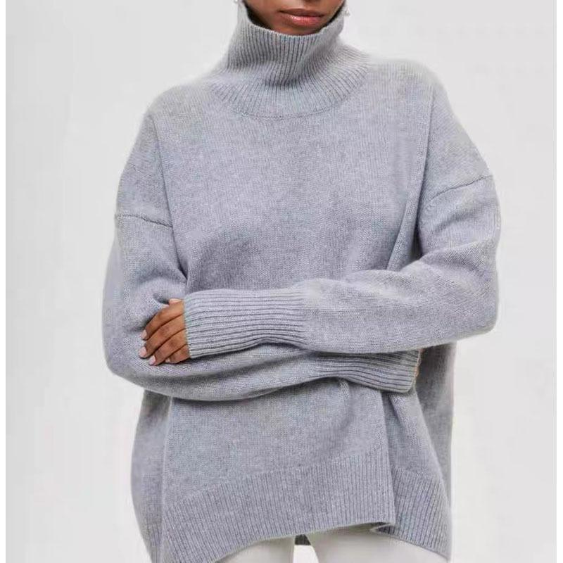 Cashmere | Womens Cashmere Blend Funnel Neck Jumper Cashmere Cashmere