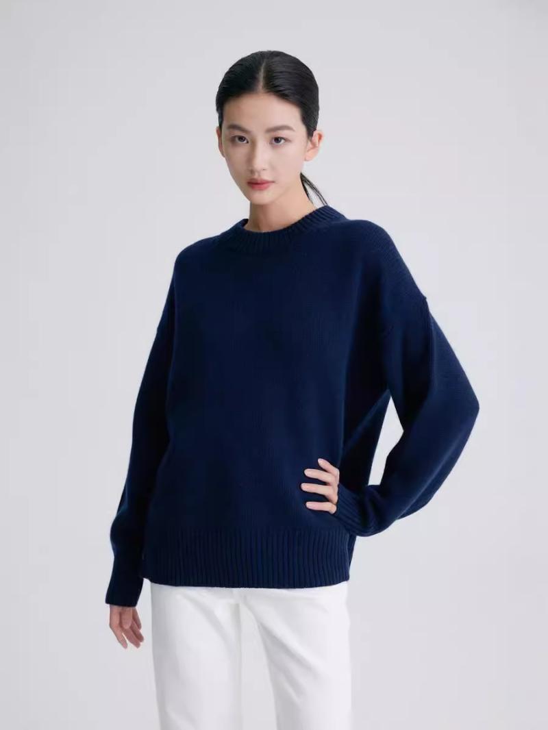 Cashmere | Womens Cashmere Blend Round Neck Jumper Cashmere Cashmere