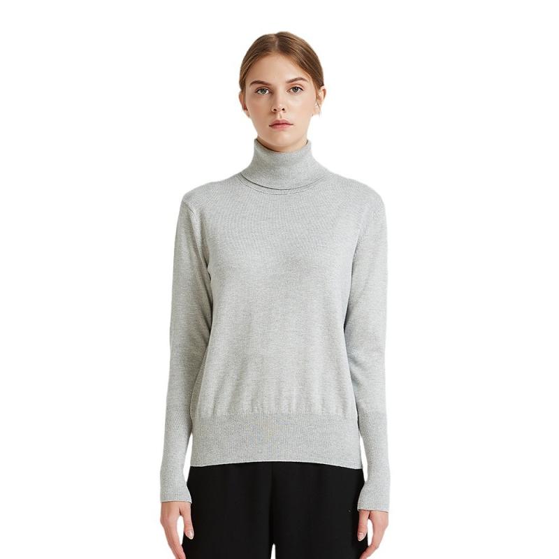 Cashmere | Womens Cashmere Polo Neck With Stripe Jumper Cashmere Cashmere