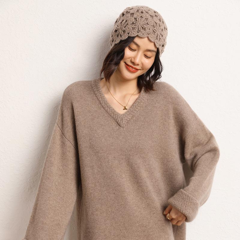 Cashmere | Womens Cashmere V Neck Jumper Cashmere Cashmere