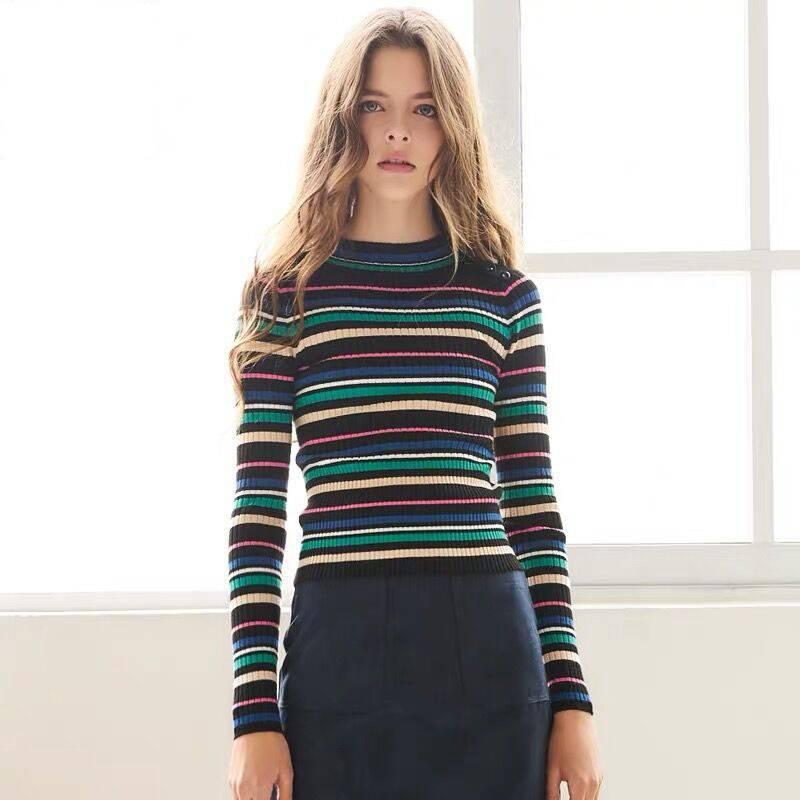 Cashmere | Womens Striped Cashmere And Wool Blend Jumper Cashmere Cashmere