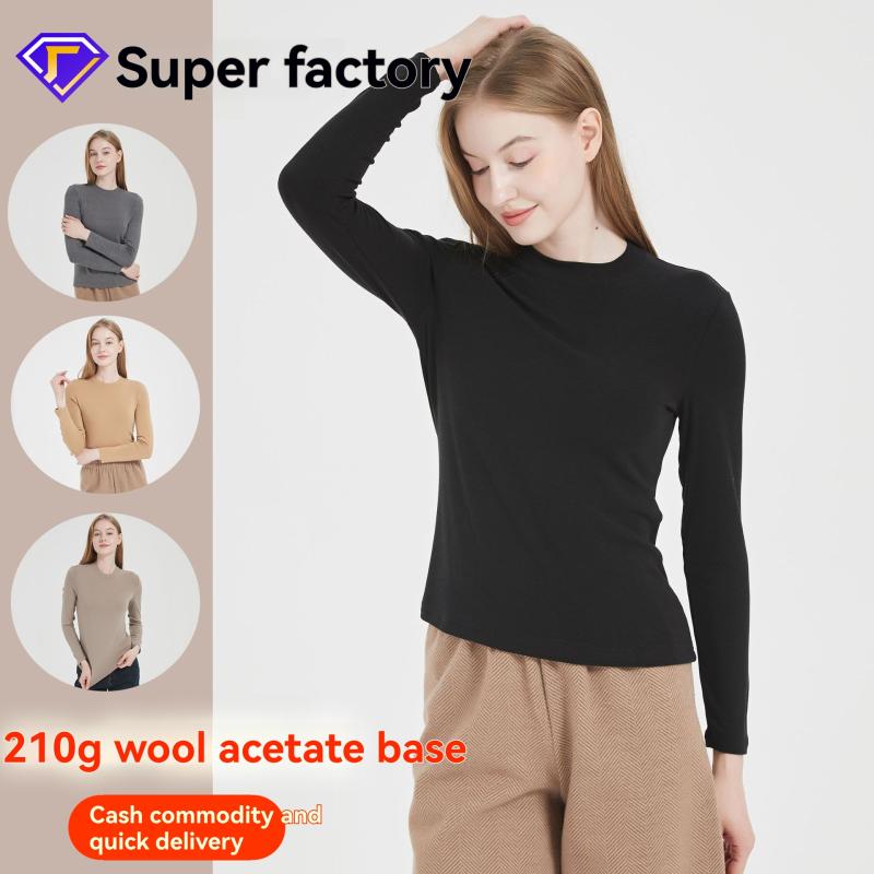 Cashmere | Womens Wool & Cashmere Blend Seamless Sweater Cashmere Cashmere