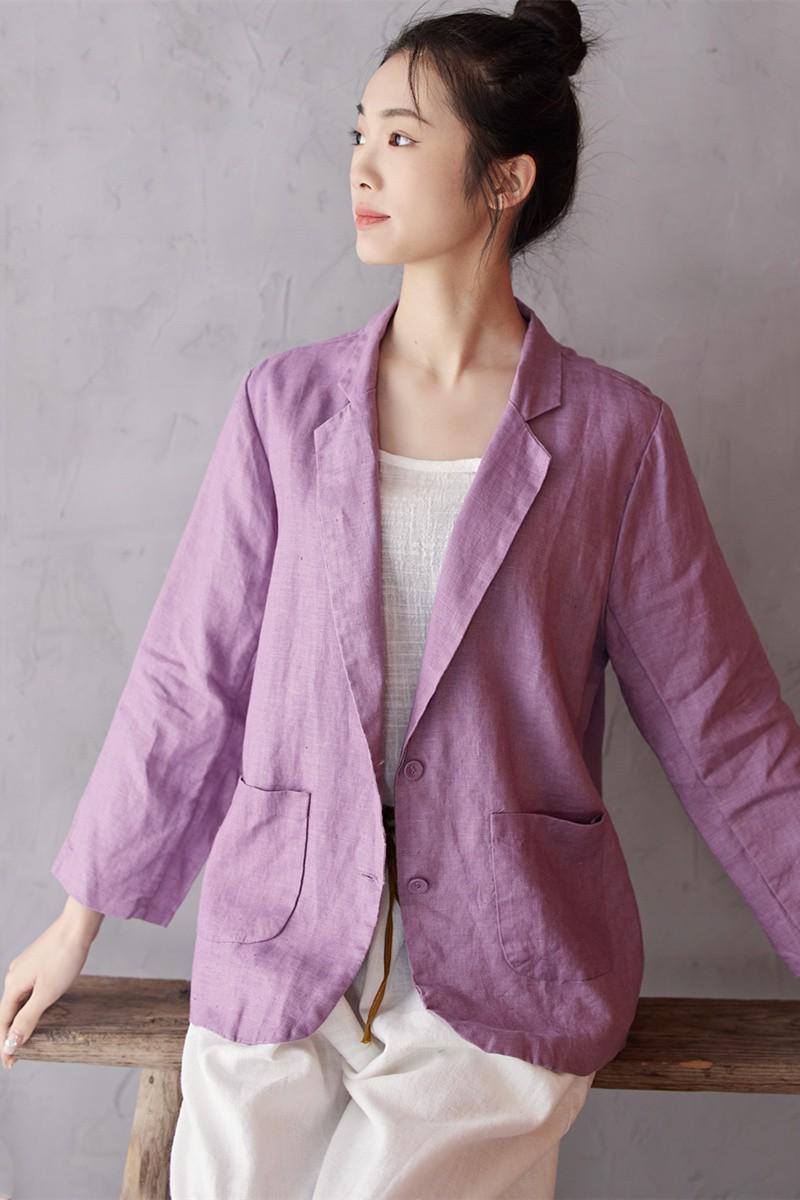 Coats & Jackets | Womens Linen Jacket Coats & Jackets Coats & Jackets