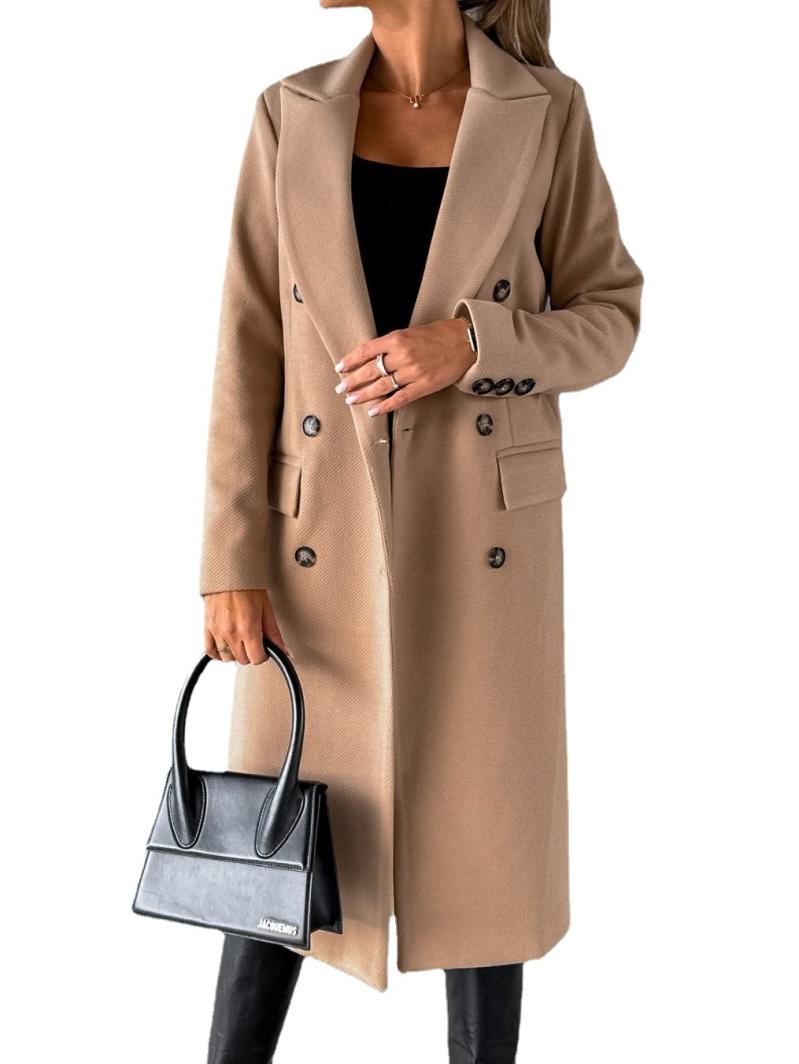 Coats & Jackets | Womens Oatmeal Herringbone Crombie Wool Blend Coat Coats & Jackets Coats & Jackets