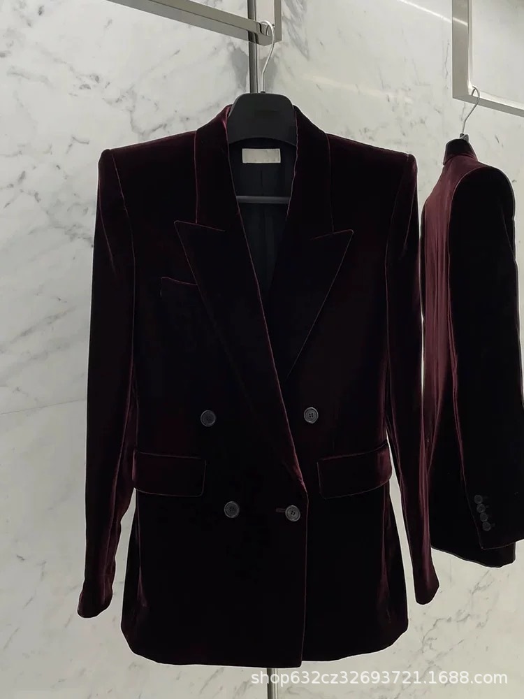 Coats & Jackets | Womens Velvet Blazer Coats & Jackets Coats & Jackets