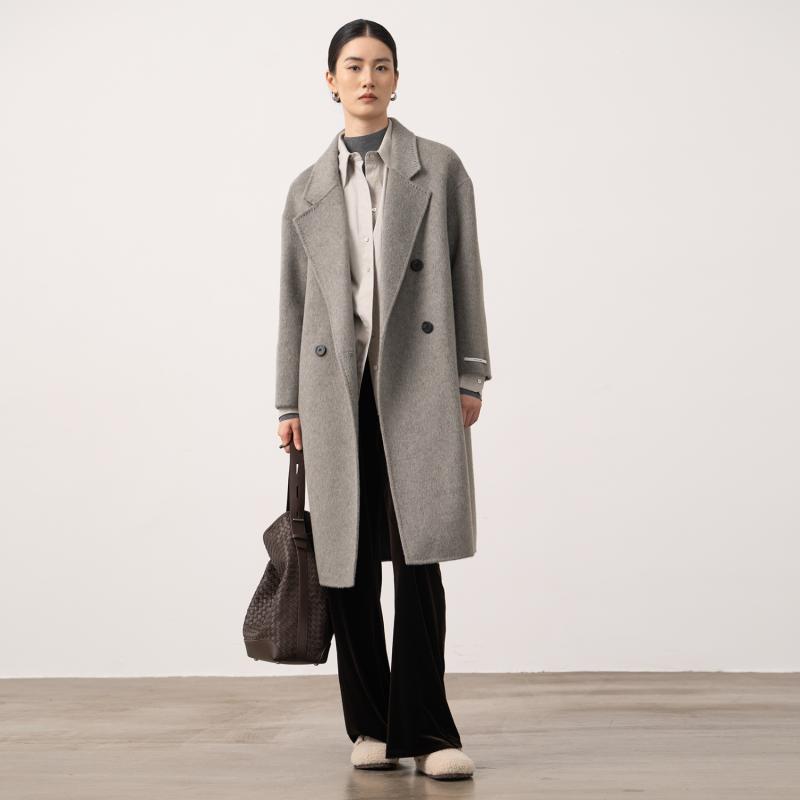 Coats & Jackets | Womens Wool Blend Belted Trench Coat Coats & Jackets Coats & Jackets