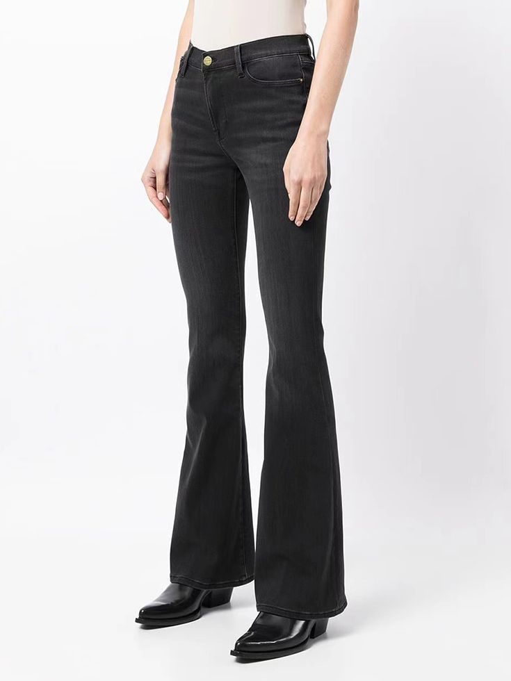 Jeans | Womens Espresso Le High Flare Jean Jeans Jeans