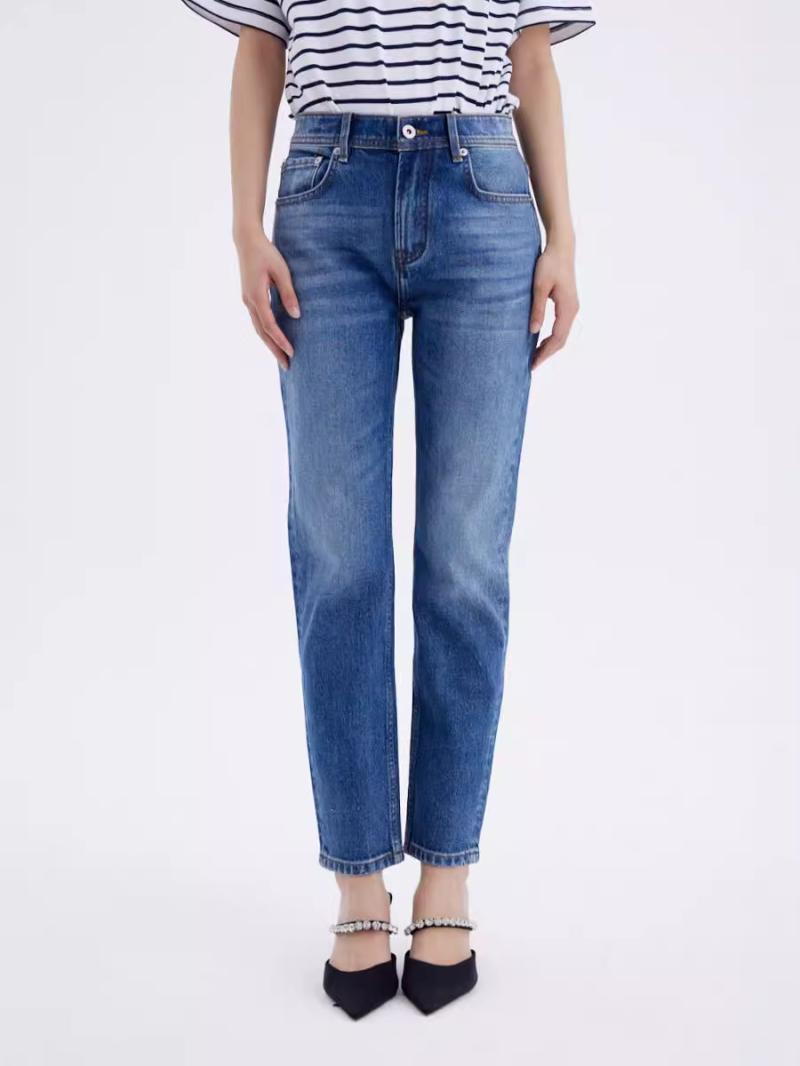 Jeans | Womens Indigo High ‘N’ Tight Taper Jeans Jeans Jeans