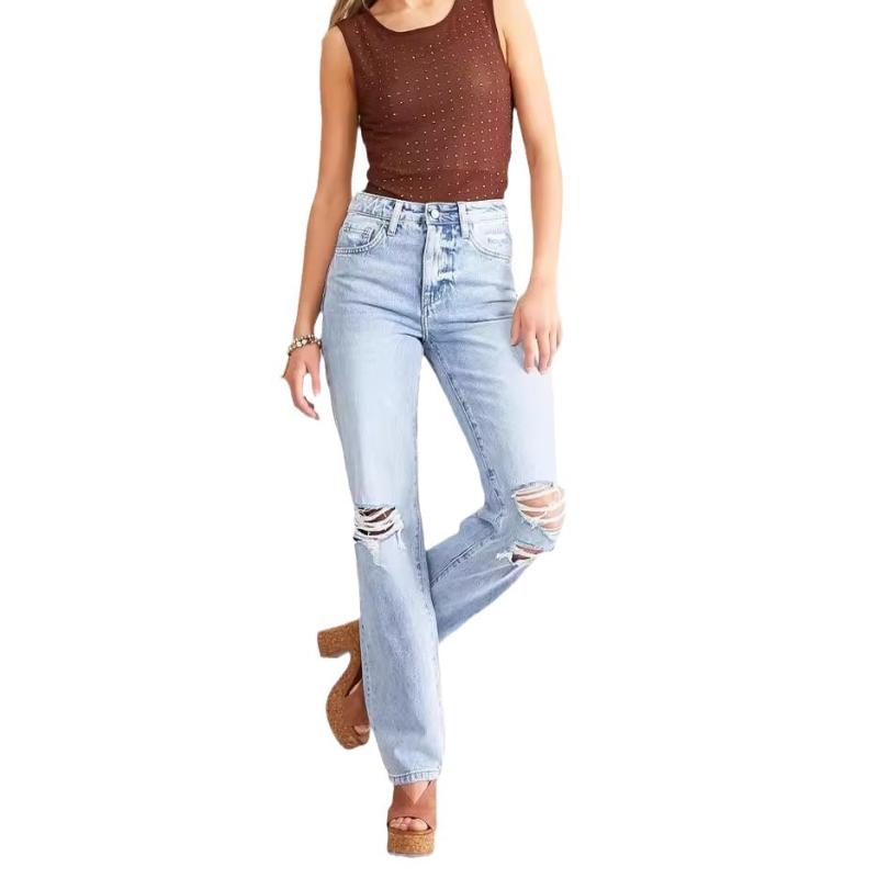 Jeans | Womens Washed Low Boot Cut Jeans Jeans Jeans