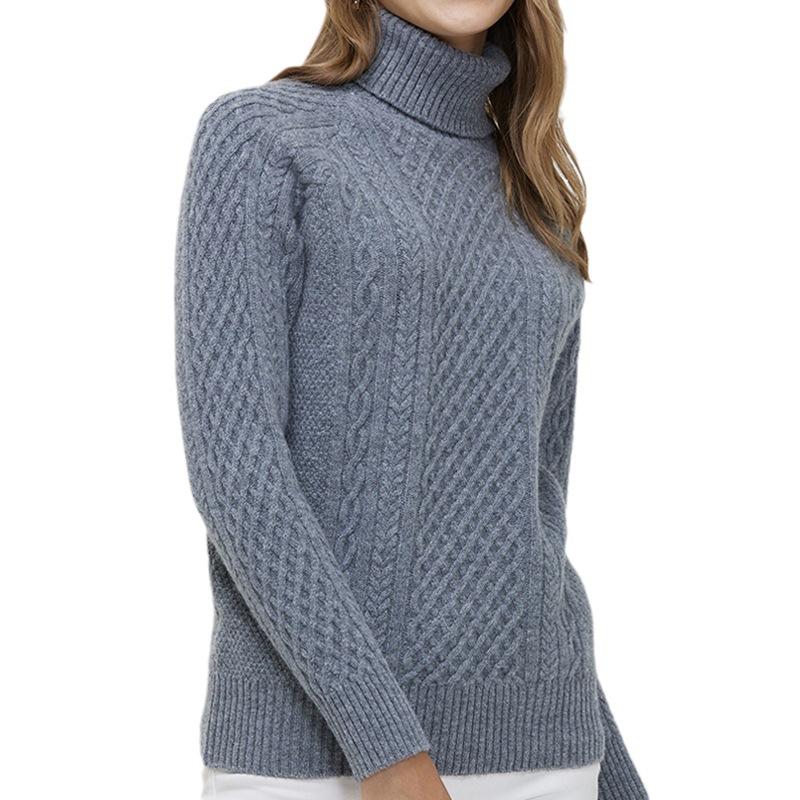 Knitwear | Womens Cable Knit Roll Neck Jumper Knitwear Knitwear