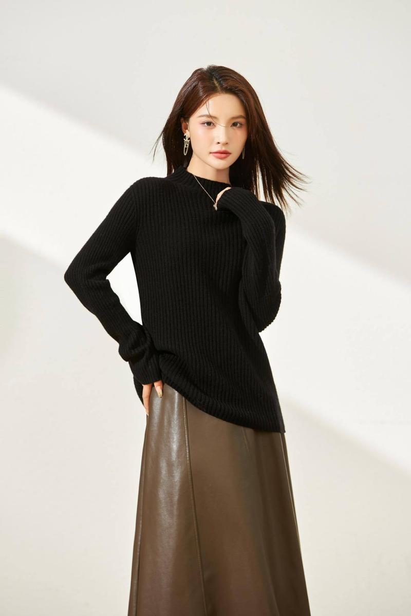 Knitwear | Womens Cashmere Shaker Turtleneck Jumper Knitwear Knitwear