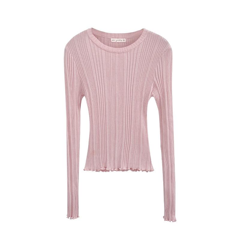 Knitwear | Womens Cotton Blend Ribbed Top Knitwear Knitwear