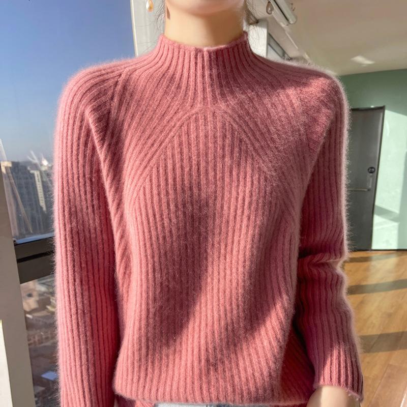 Knitwear | Womens Ribbed Wool Blend Jumper Knitwear Knitwear