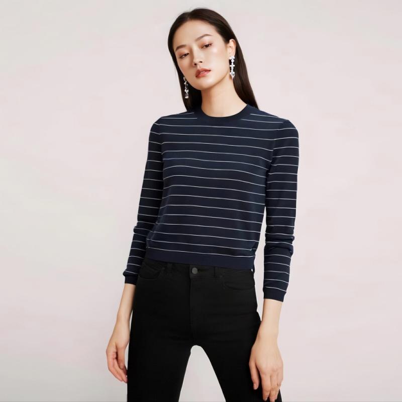 Knitwear | Womens Stripe Crew Neck Top Knitwear Knitwear