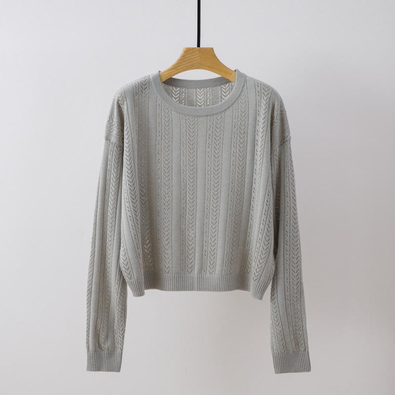 Knitwear | Womens Summer Cable Cotton Jumper Knitwear Knitwear