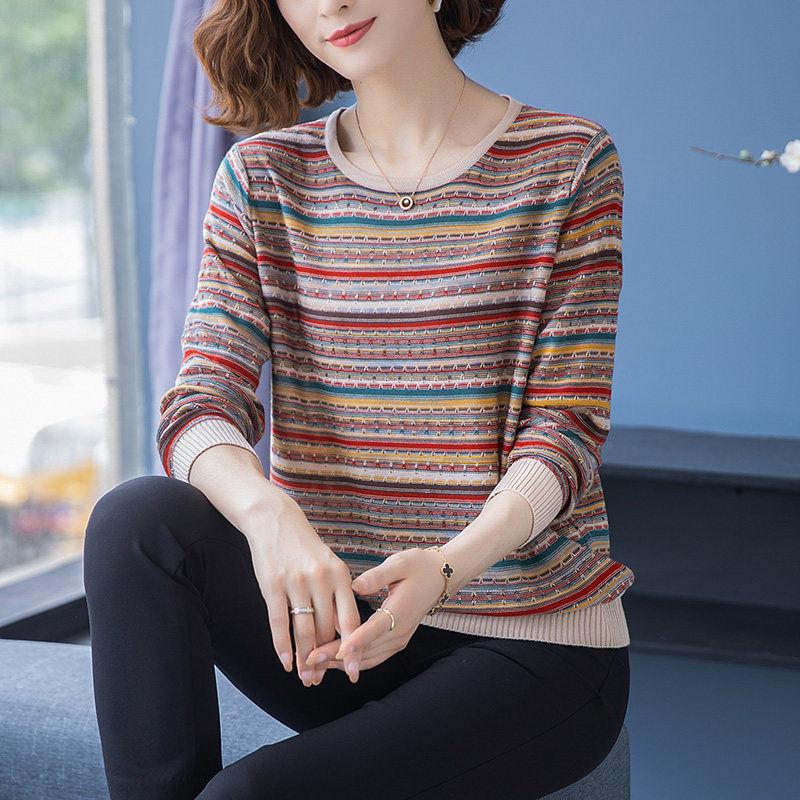 Knitwear | Womens V-Neck Cotton Blend Jumper Knitwear Knitwear