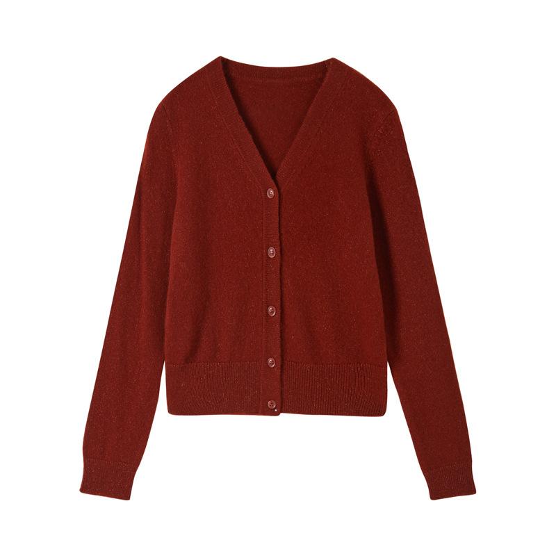 Knitwear | Womens Wool Blend Boxy Cardigan Knitwear Knitwear