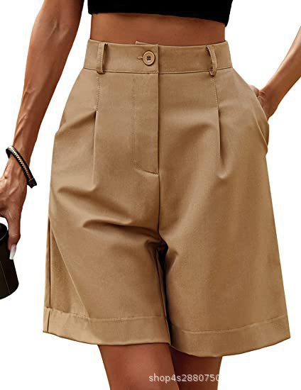 Shorts | Womens Caramel Shorts with belt Shorts Shorts