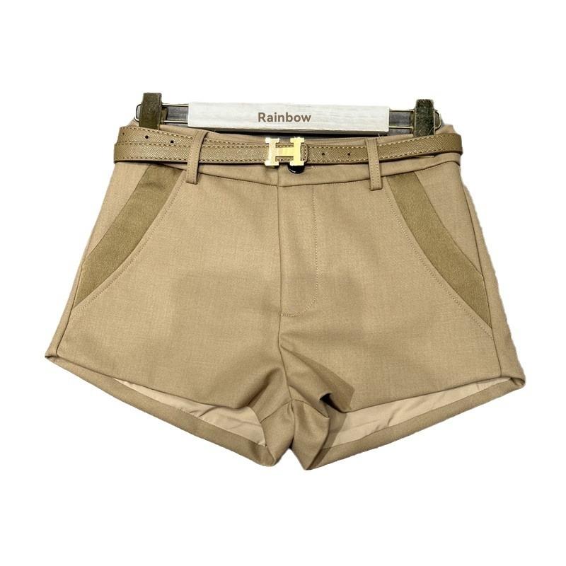 Shorts | Womens Cotton Blend Belted Chino Shorts Shorts Shorts