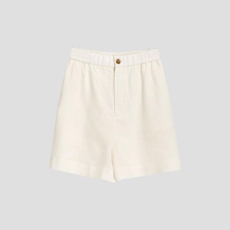 Shorts | Womens Linen Pleated Short Shorts Shorts