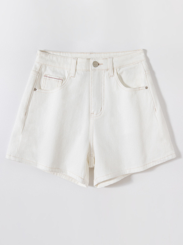 Shorts | Womens Natural High-Rise Denim Shorts Shorts Shorts