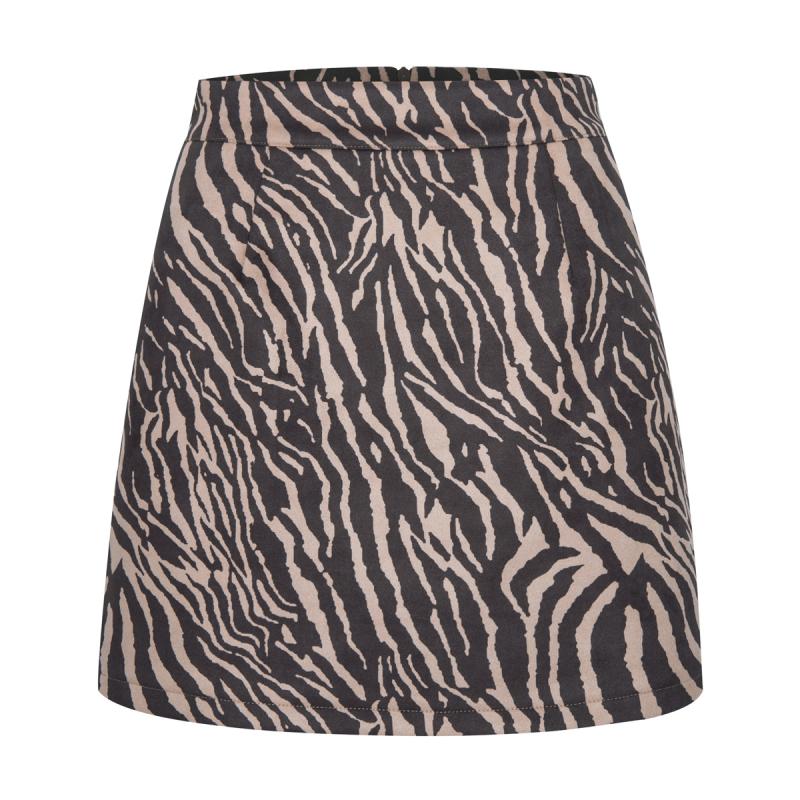 Skirts | Womens Animal Print Tiered Cotton Skirt Skirts Skirts