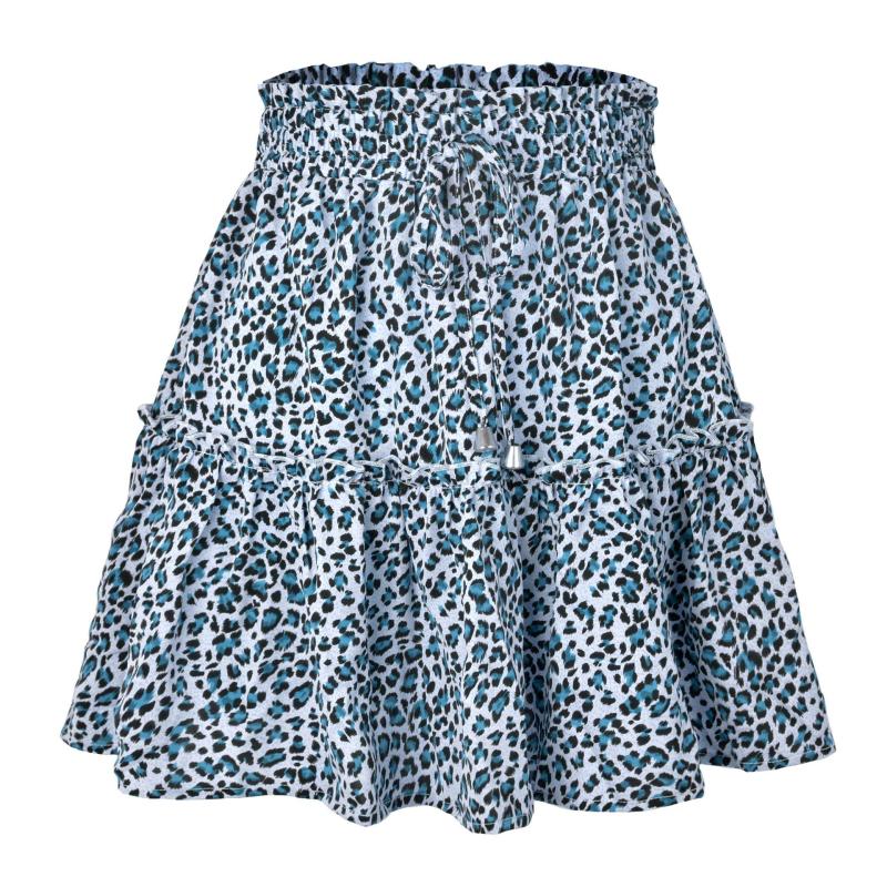 Skirts | Womens Animal Print Tiered Skirt Skirts Skirts