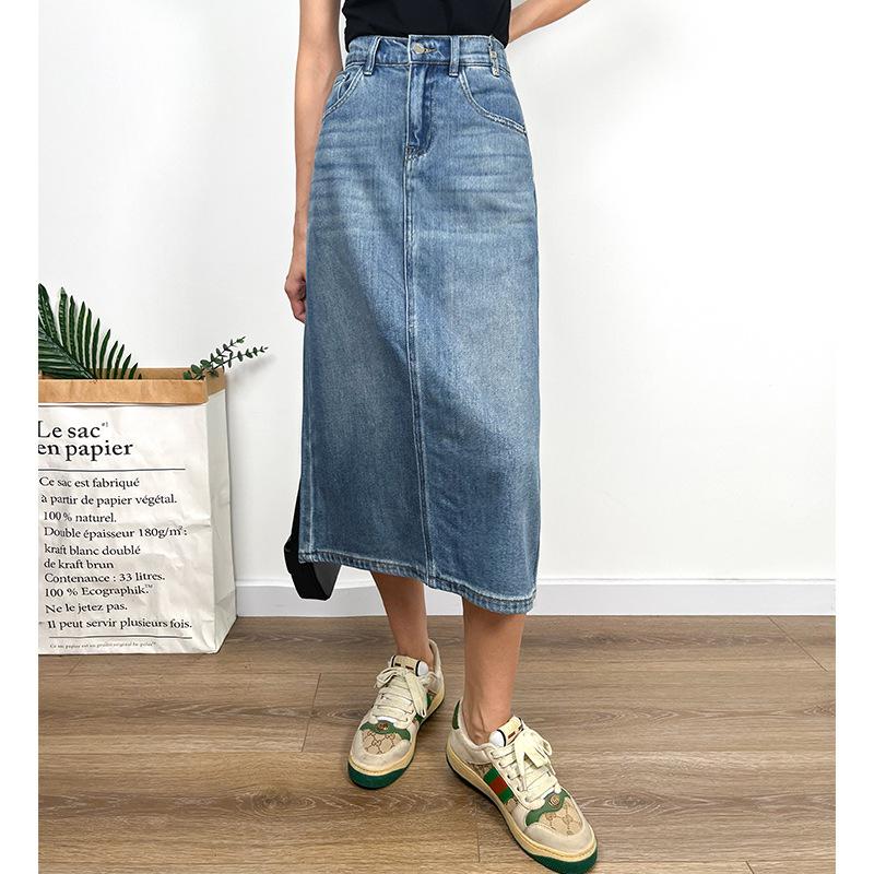 Skirts | Womens Denim Midi Skirt Skirts Skirts