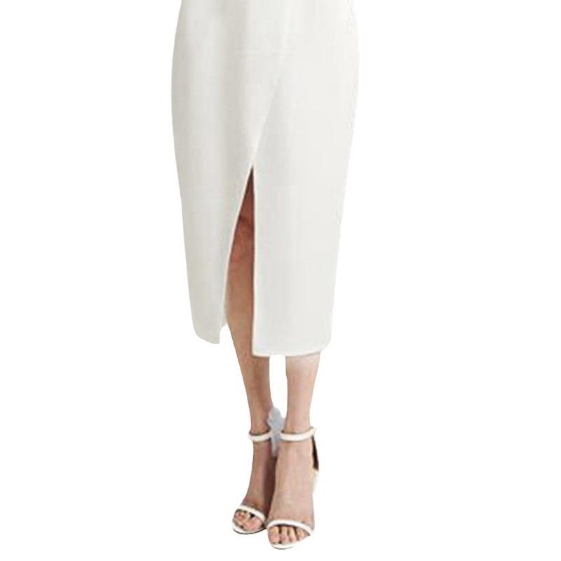 Skirts | Womens Sky Split Hem Midi Skirt Skirts Skirts