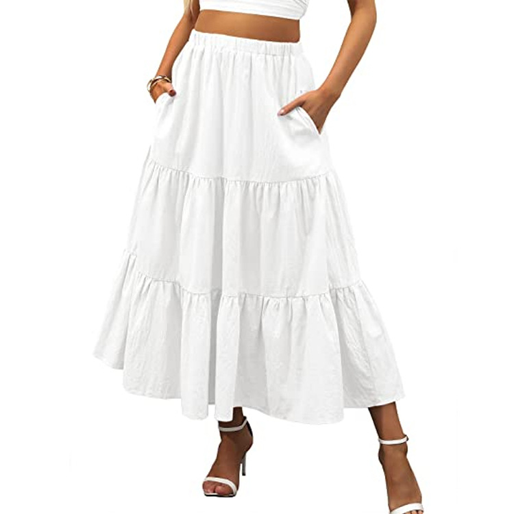 Skirts | Womens Tie Side Tiered Skirt Skirts Skirts