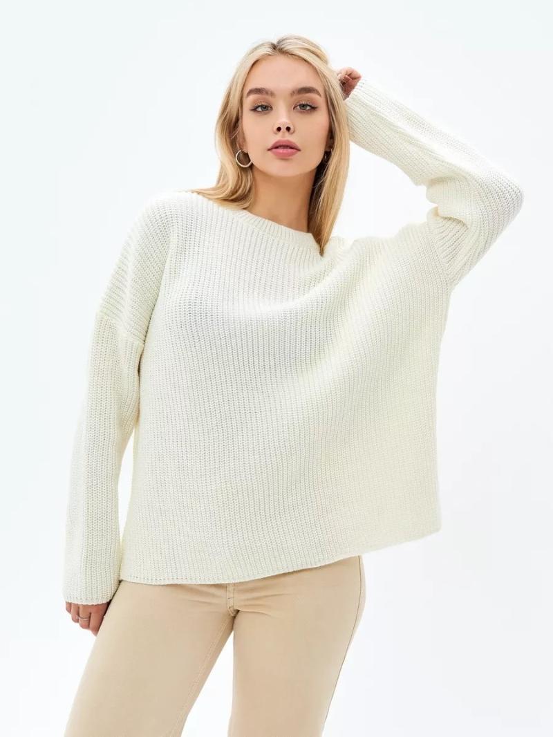 Sweatshirts & Fleeces | Womens Boat-Neck Knitted Jumper Sweatshirts & Fleeces Sweatshirts & Fleeces