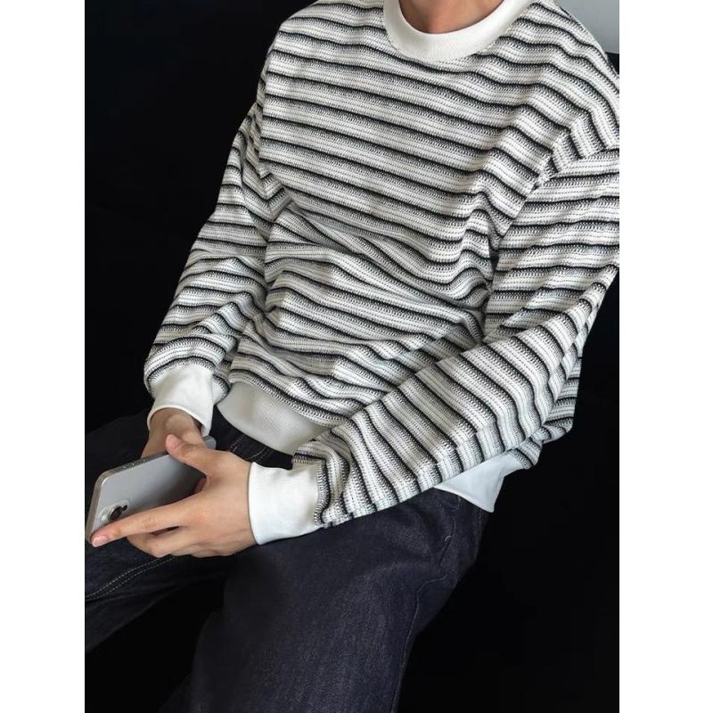 Sweatshirts & Fleeces | Womens Stripe Cropped Cotton Sweatshirt Sweatshirts & Fleeces Sweatshirts & Fleeces