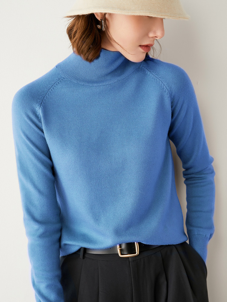 Sweatshirts & Fleeces | Womens Turquoise Cashmere Blend Turtleneck Jumper Sweatshirts & Fleeces Sweatshirts & Fleeces