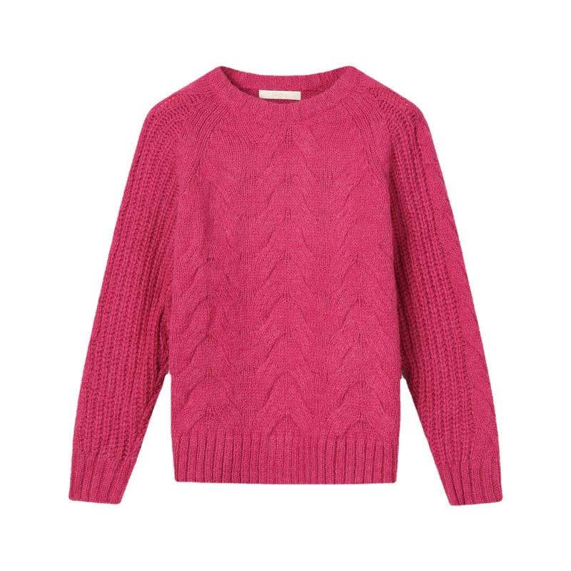 Sweatshirts & Fleeces | Womens Wool Blend Cable Jumper Sweatshirts & Fleeces Sweatshirts & Fleeces