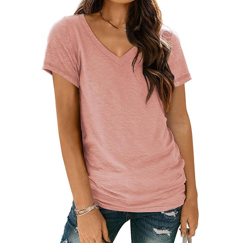 T-Shirts & Vests | Womens Coral Brocton Cotton Slub T-Shirt T-Shirts & Vests T-Shirts & Vests