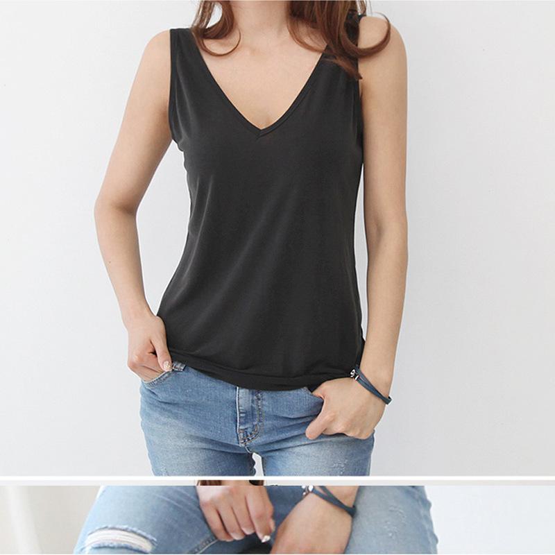 T-Shirts & Vests | Womens Ophelia V-Neck Vest T-Shirts & Vests T-Shirts & Vests