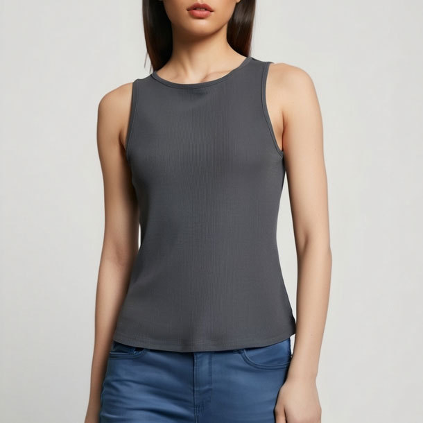 T-Shirts & Vests | Womens Viscose Jersey Vest T-Shirts & Vests T-Shirts & Vests