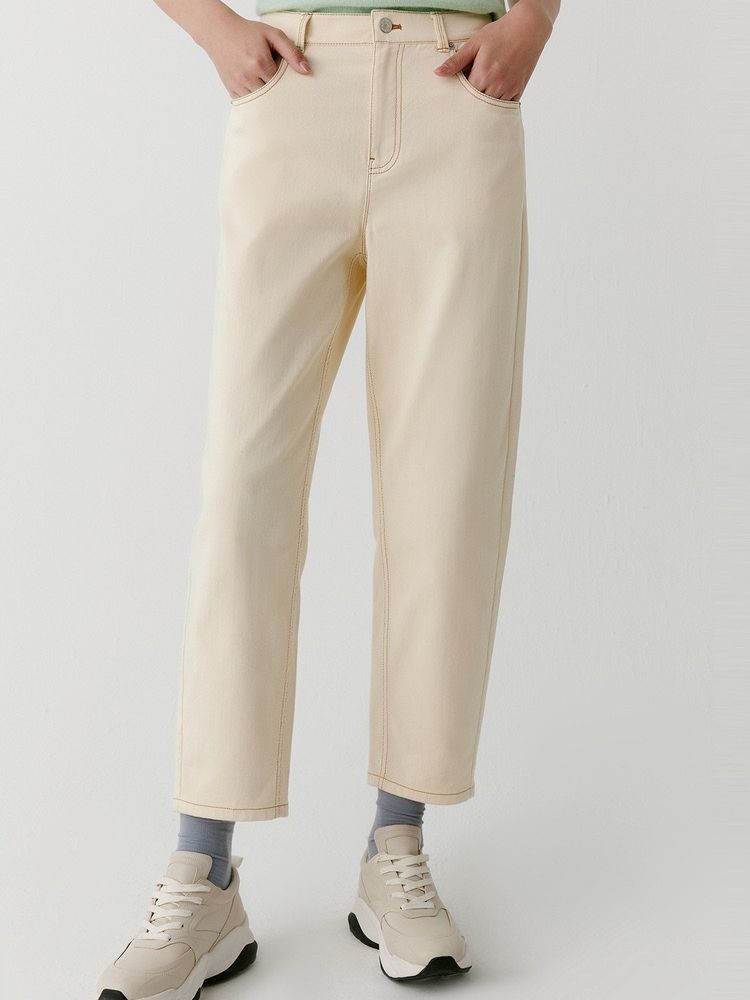 Trousers | Womens Plaider Straight Leg Faux Leather Trouser Trousers Trousers