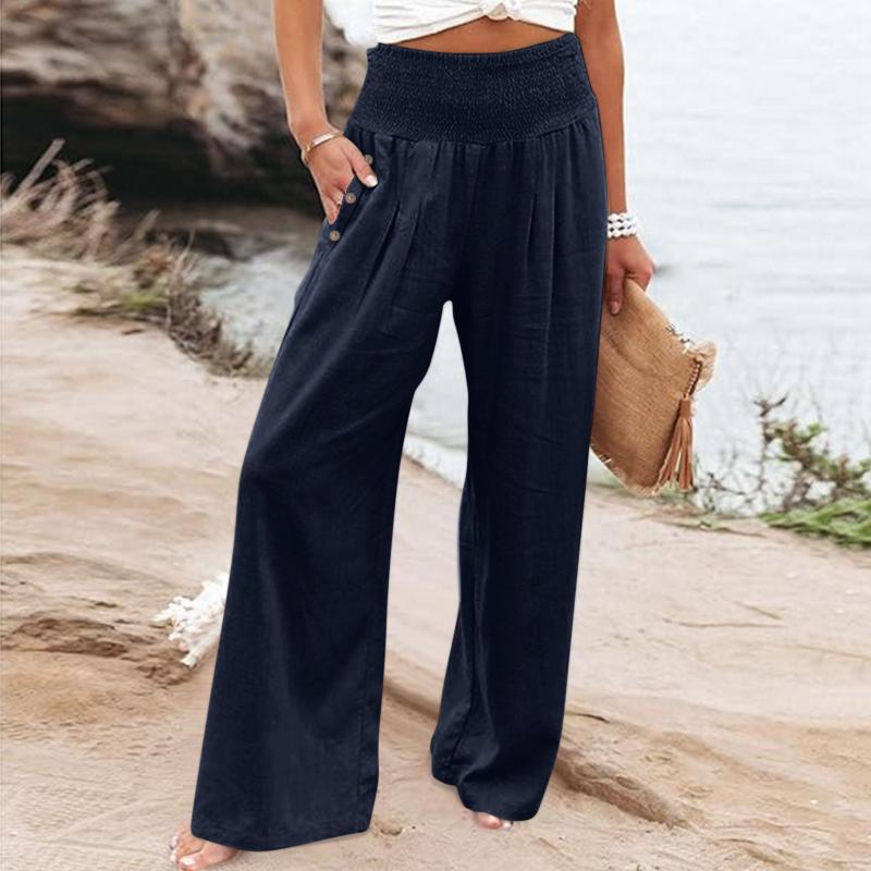 Trousers | Womens Straight Leg Linen Trouser Trousers Trousers